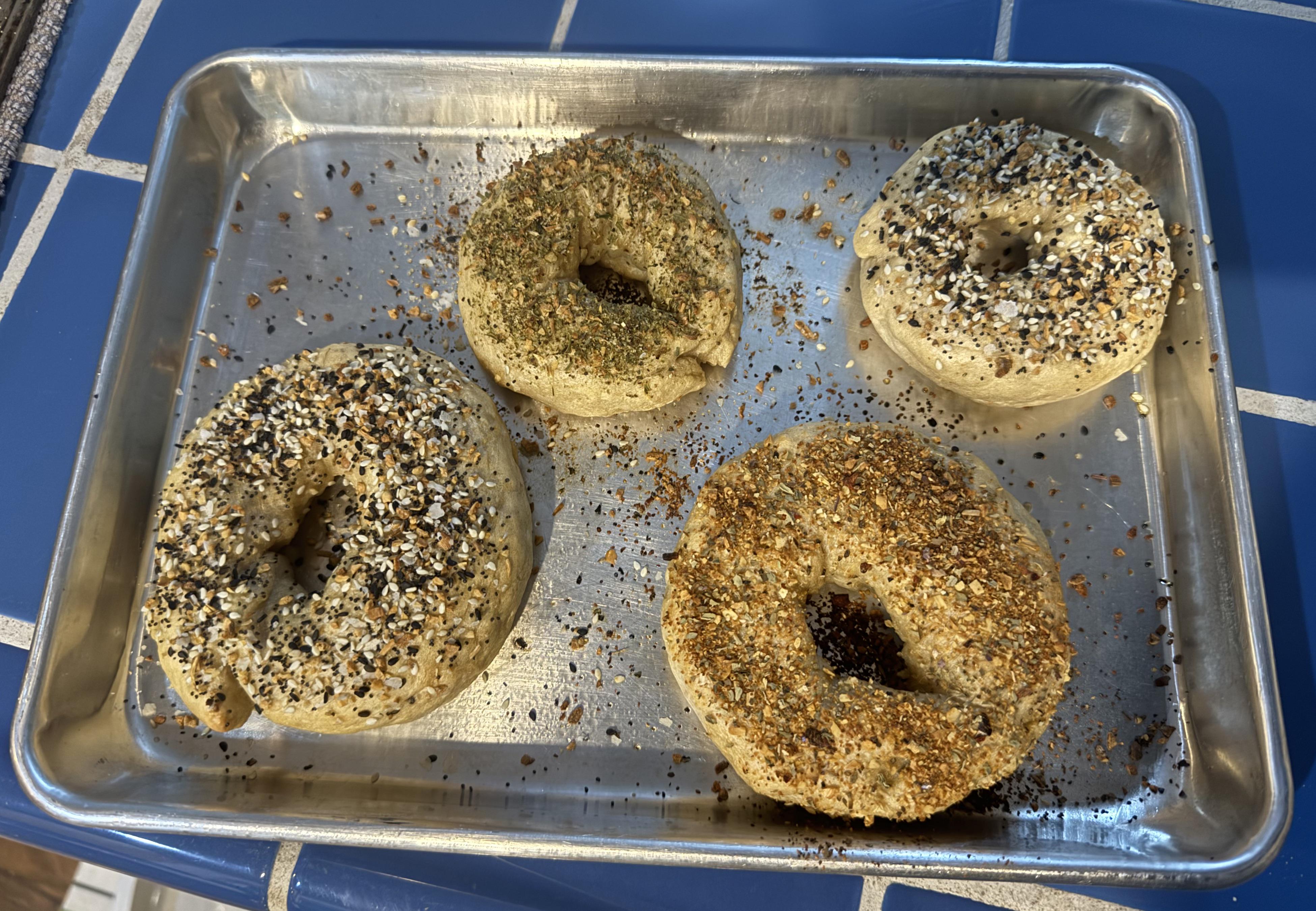 Bagels made of silken tofu and flour (think those greek yogurt bagel recipes) They are gross : rShittyVeganFoodPorn