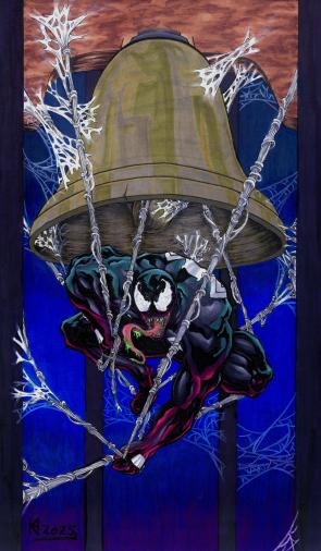Thought this group might enjoy this Venom piece I made last year 😃