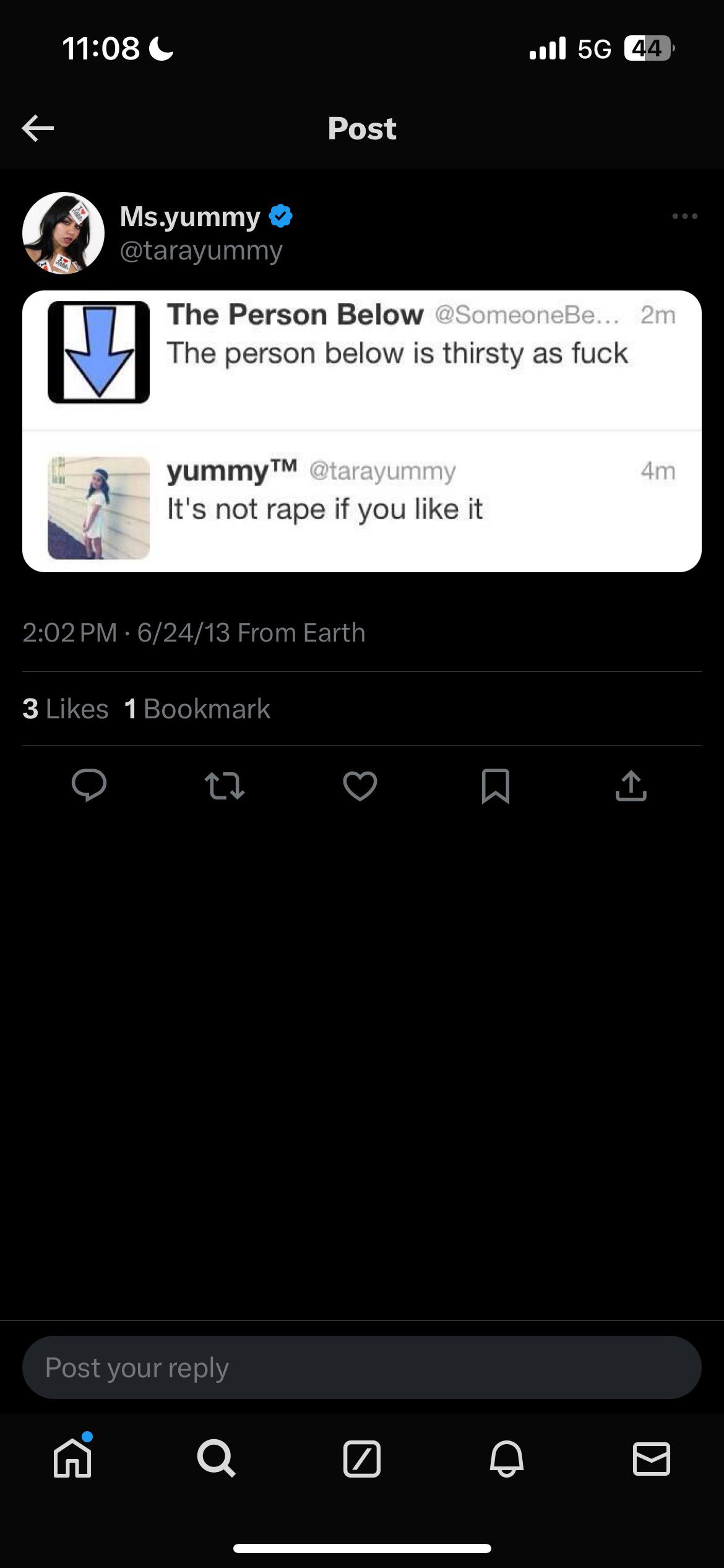 thoughts? : rtarayummysnark