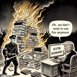 Book Burning in 2025 [OC]