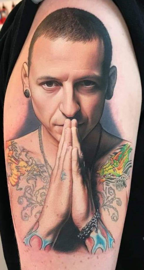 Chester Bennington By David Corden At Semper Tattoo Edinburgh Scotland On Me Tattoos