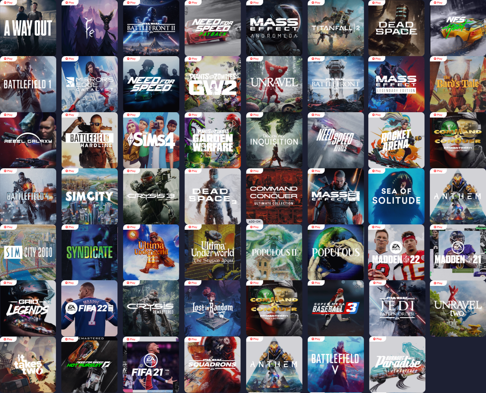 Ea Games List EA Sports Wikipedia 