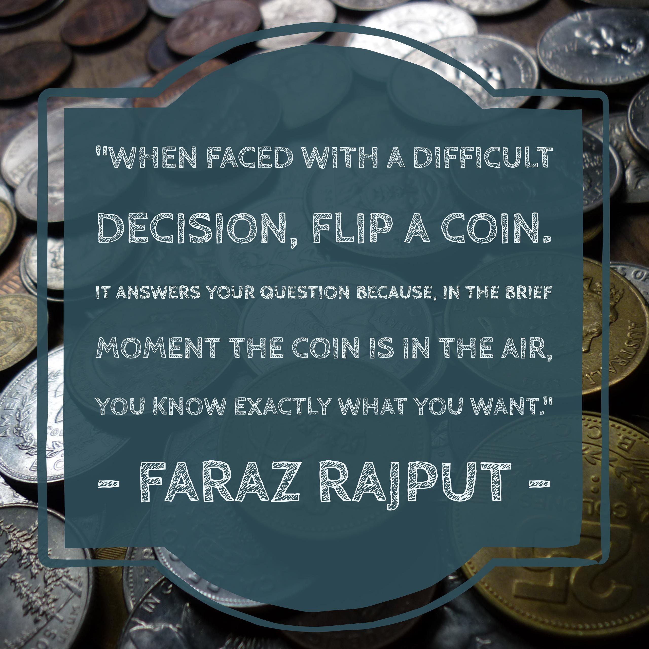 [image] making a difficult decision