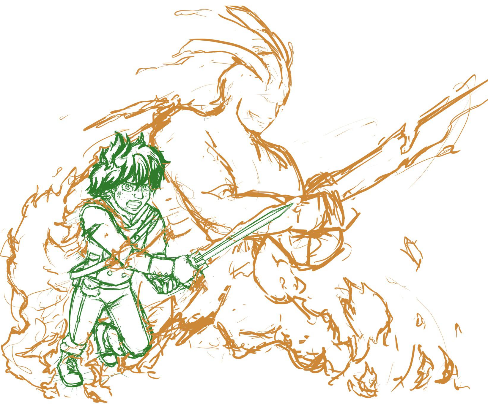 Anime foreshortening