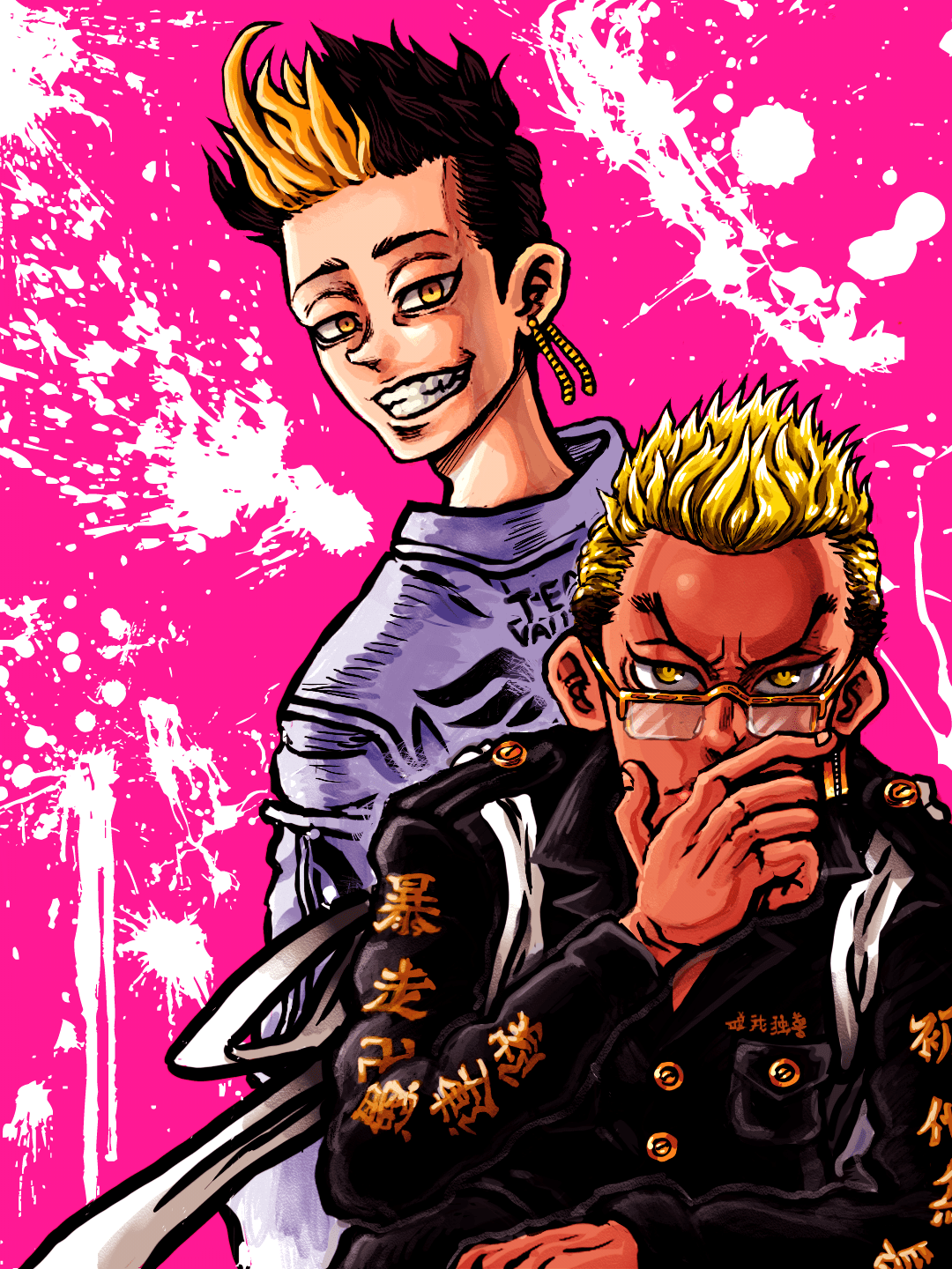 I drew Kisaki & Hanma : rTokyoRevengers
