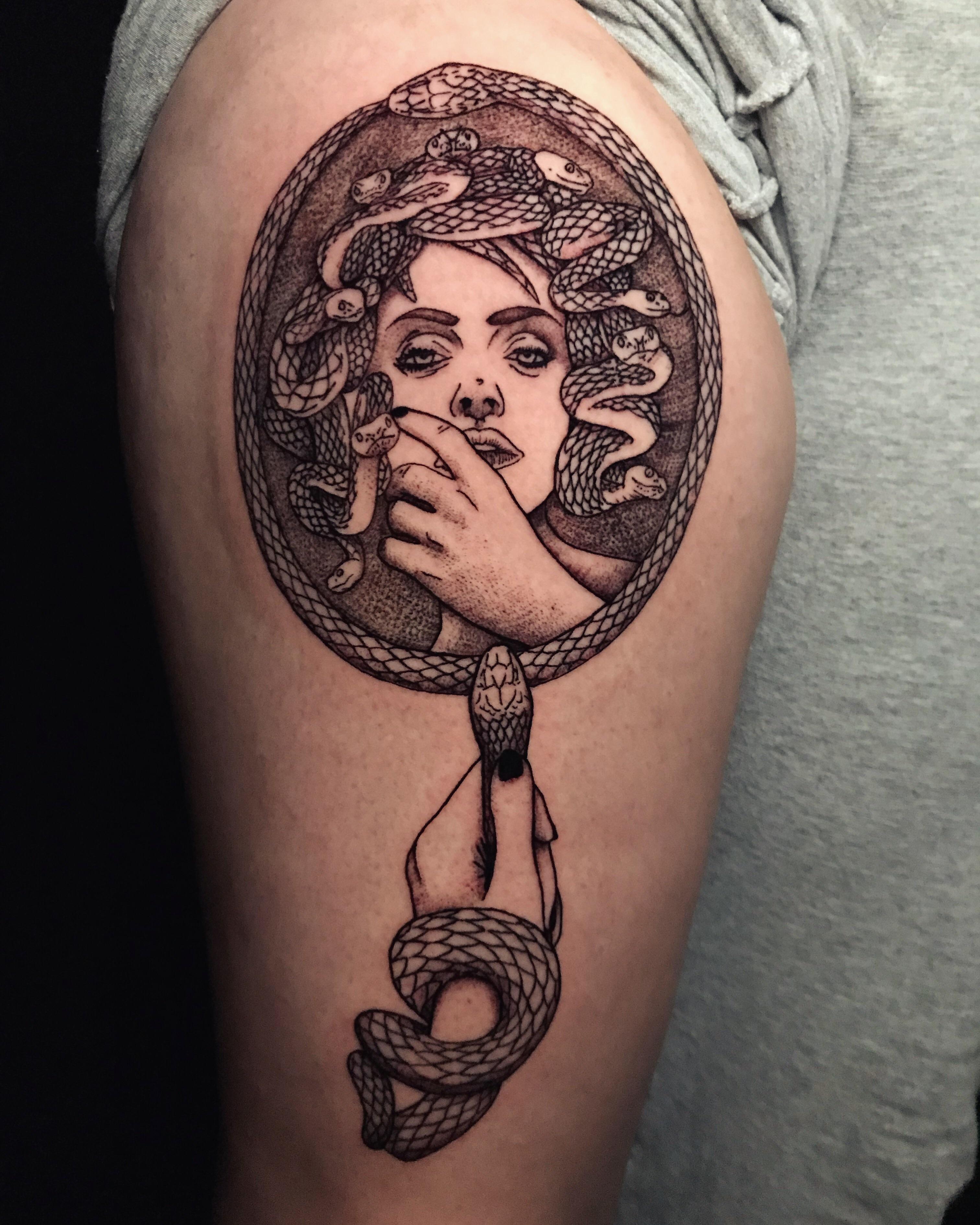My Take On The Medusa Michael Tappan Forbidden Body Art Portland Or Tattoo