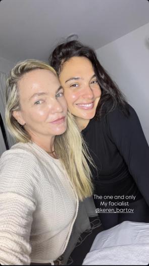 Gal with her facialist IG Story January 7th 2026