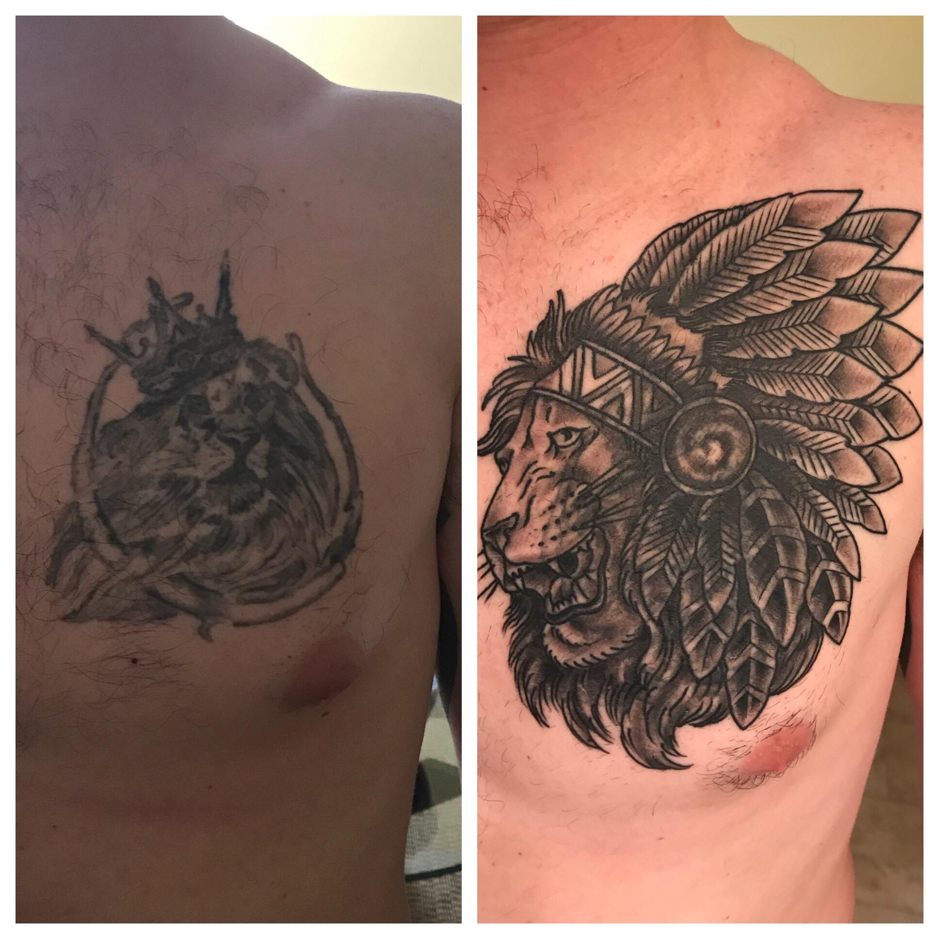 Tattoo Cover Up Done By Vinnie Battle Livewire Tattoo Studio Jacksonville Beach Fl Tattoos