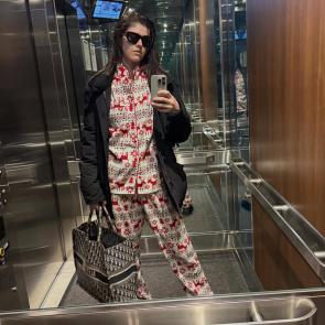 Selfie in pajamas IG 1/16/2026
