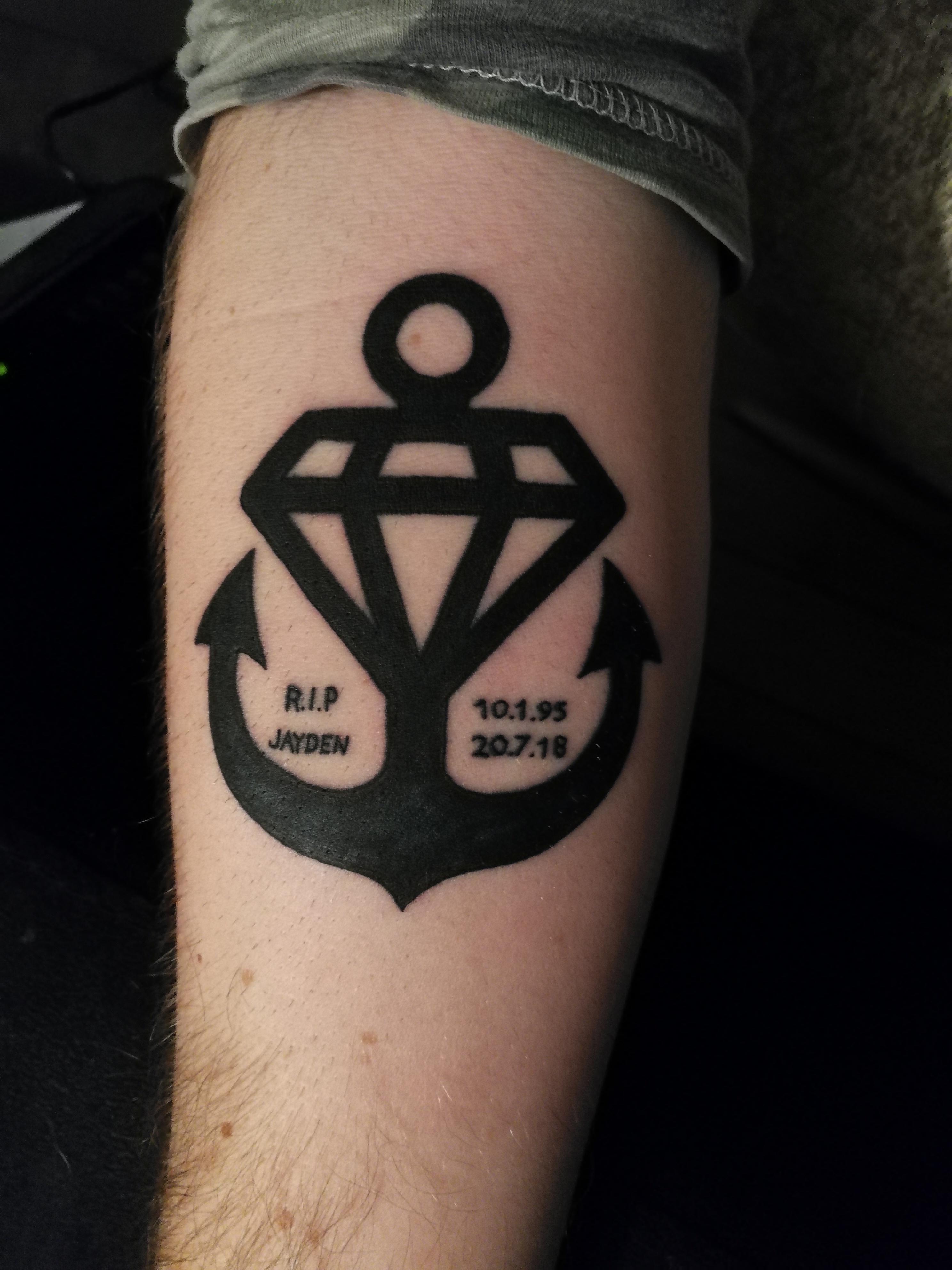 First Tattoo To Remember A Great Friend Who Passed Away Recently Tattoo By Cam From Good Honest Tattoo In Hamilton Nz Tattoos