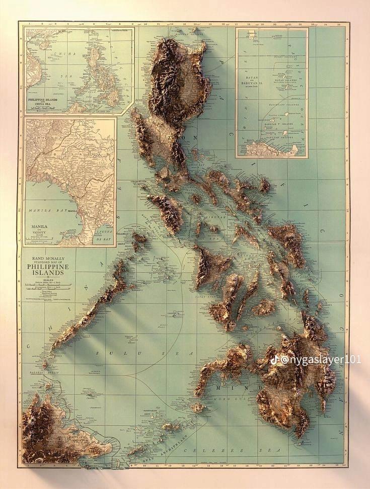 Interesting Topographic Map Of The Philippines R Philippines 