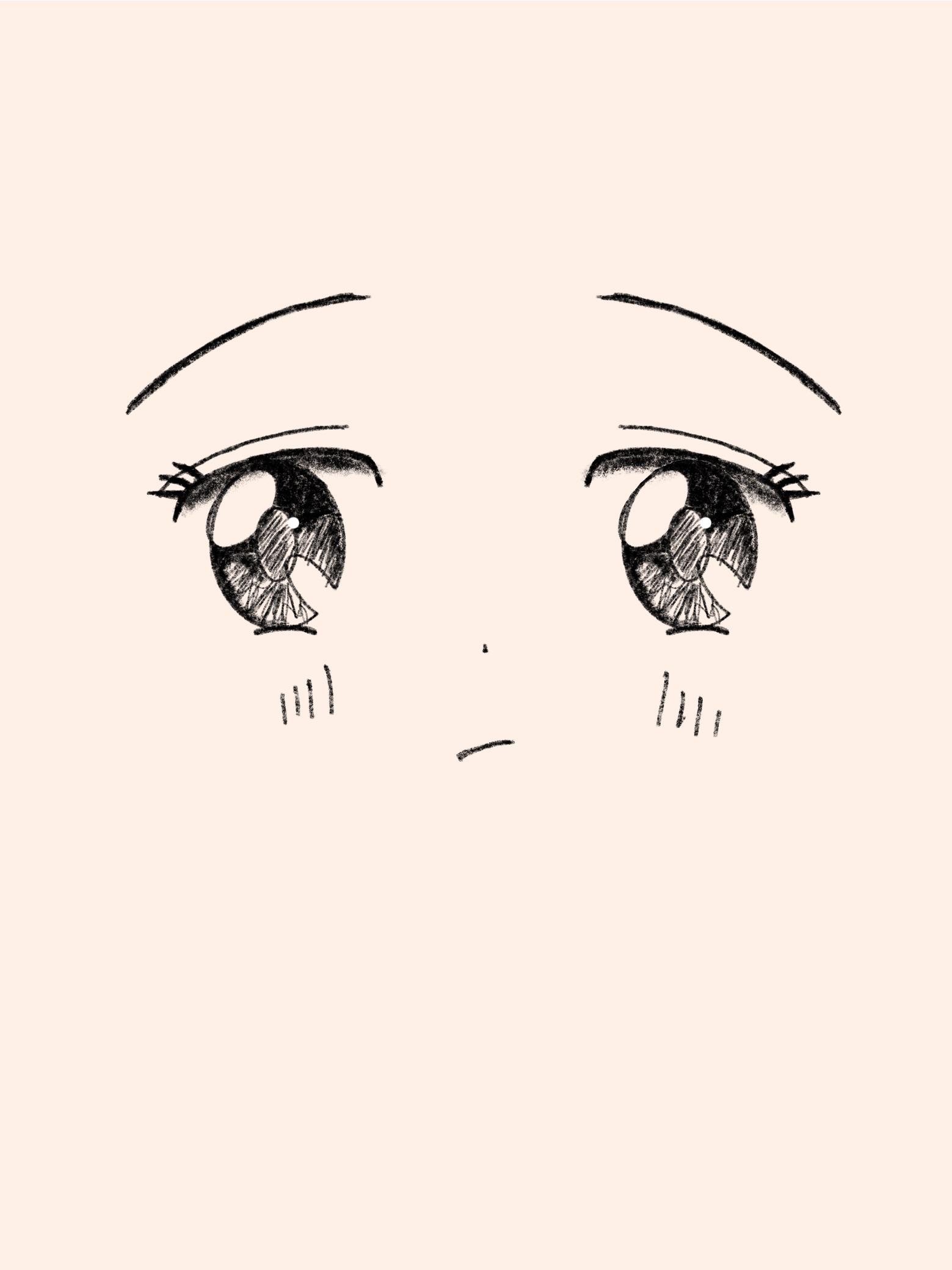 How to draw anime girl eyes