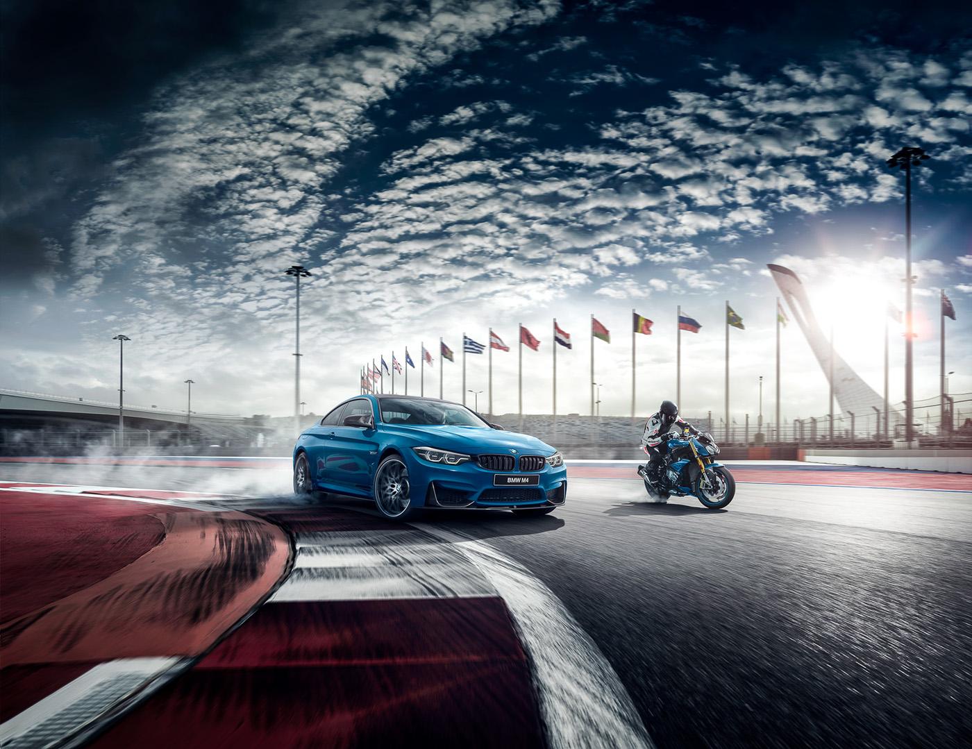 Key Visuals For Bmw Russia And Bmw Motorrad Russia On F1