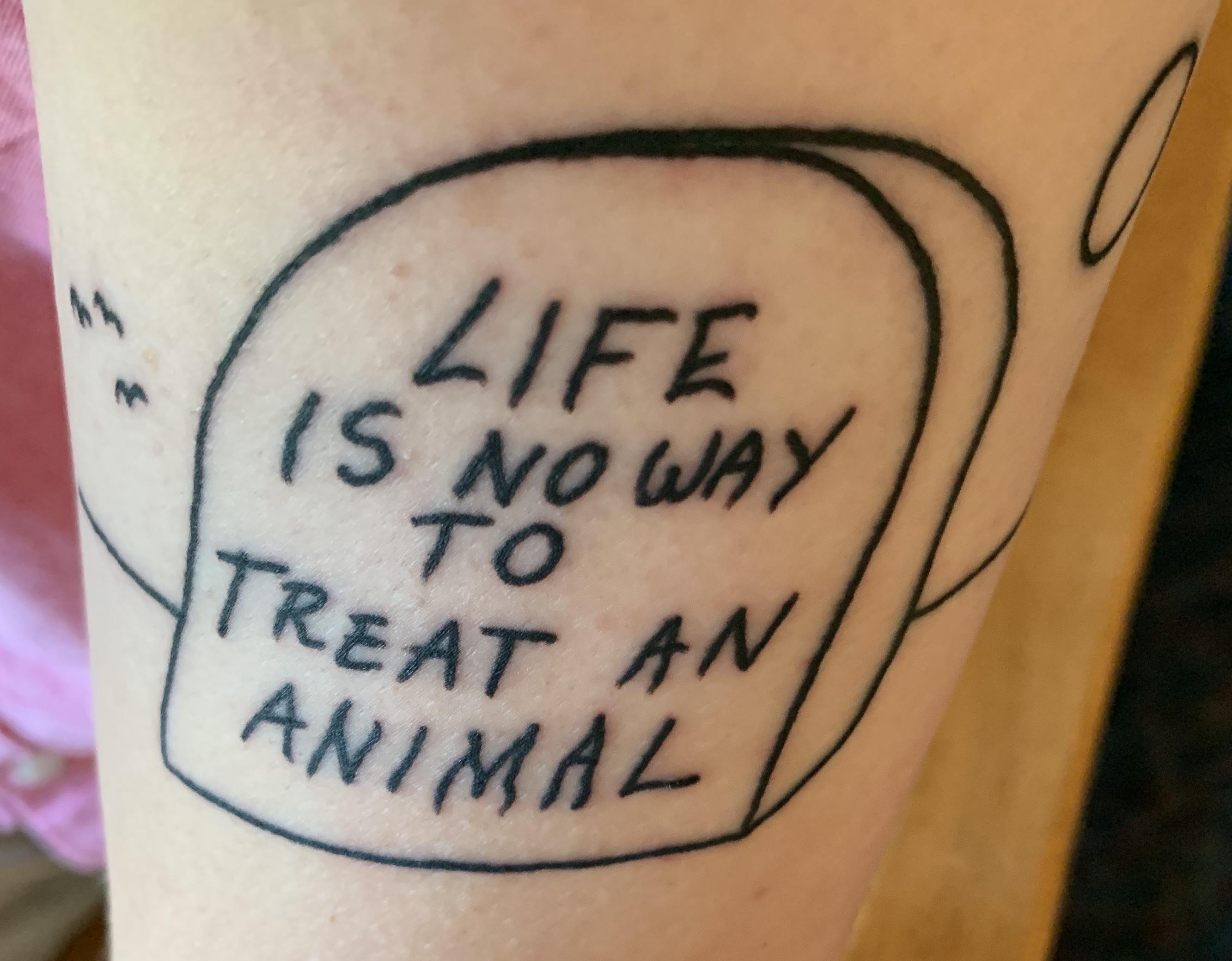 Kilgore Trout S Tombstone Epitaph Done By Collin At Leviticus Tattoo And Piercing In Minneapolis Tattoos