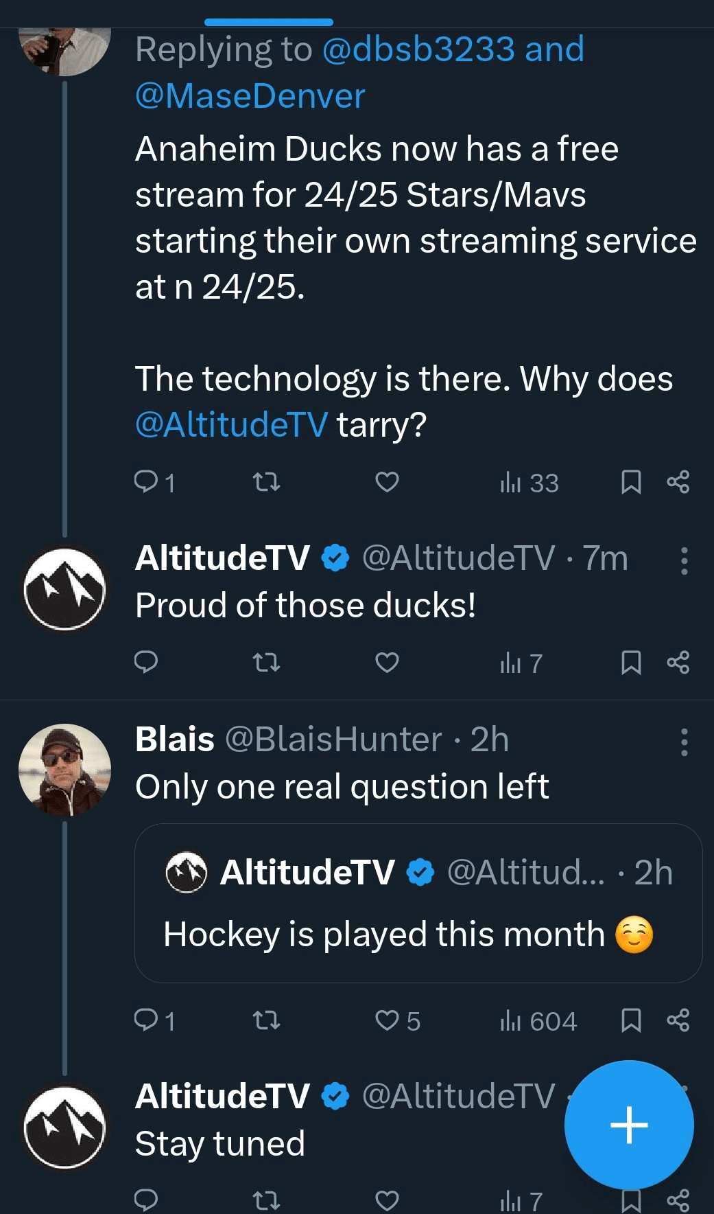 @AltitudeTV seems to be hinting at some sort of broadcasting news on  Twitter : rdenvernuggets