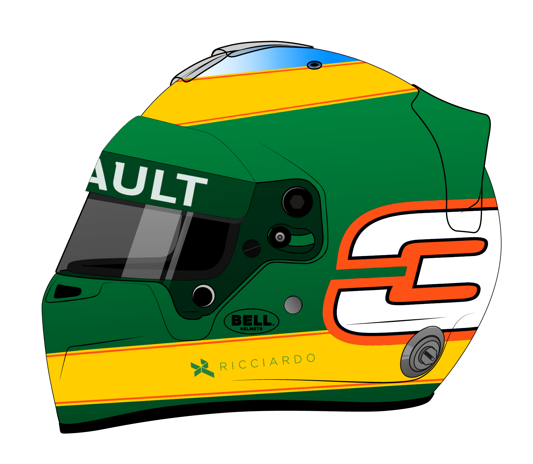 I Spent My Saturday Designing A 2019 Helmet For Ricciardo