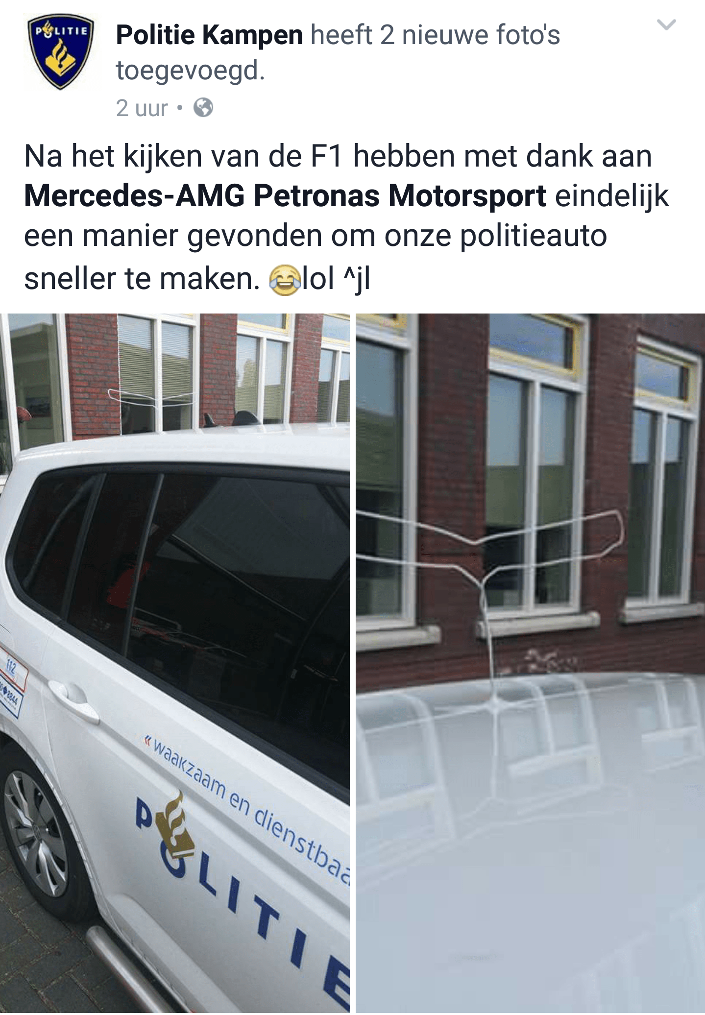The Dutch Police After They Saw The New F1 Cars Formula1