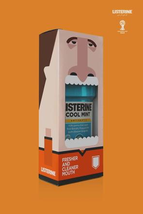 Limited Edition packaging for Listerine FIFA 2014