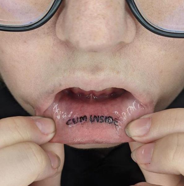 This differs from one person to the other though. Inner Lip Tattoos R Trashy