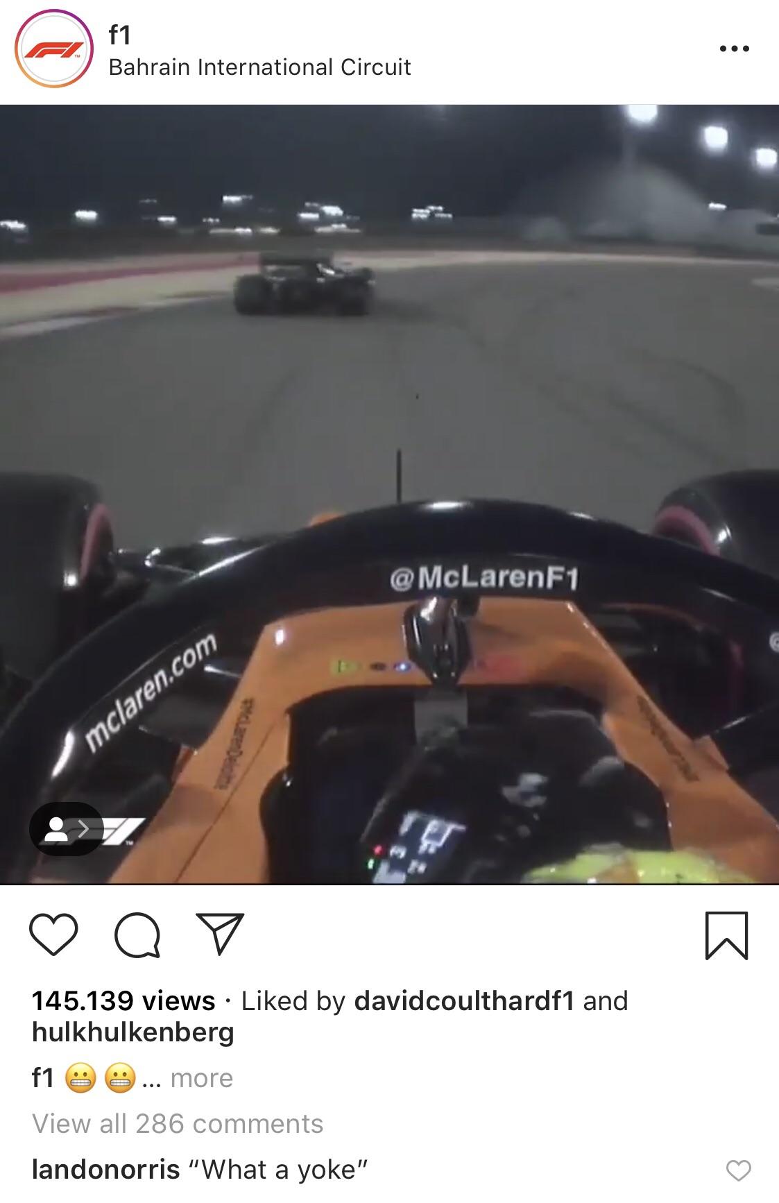 Lando S Opinion Of Grosjean S Move Today Formula1