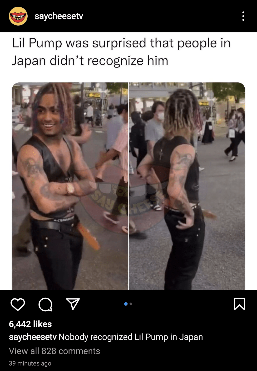 Lil Pump was surprised when people in Japan didnt recognise him :  rIAmTheMainCharacter