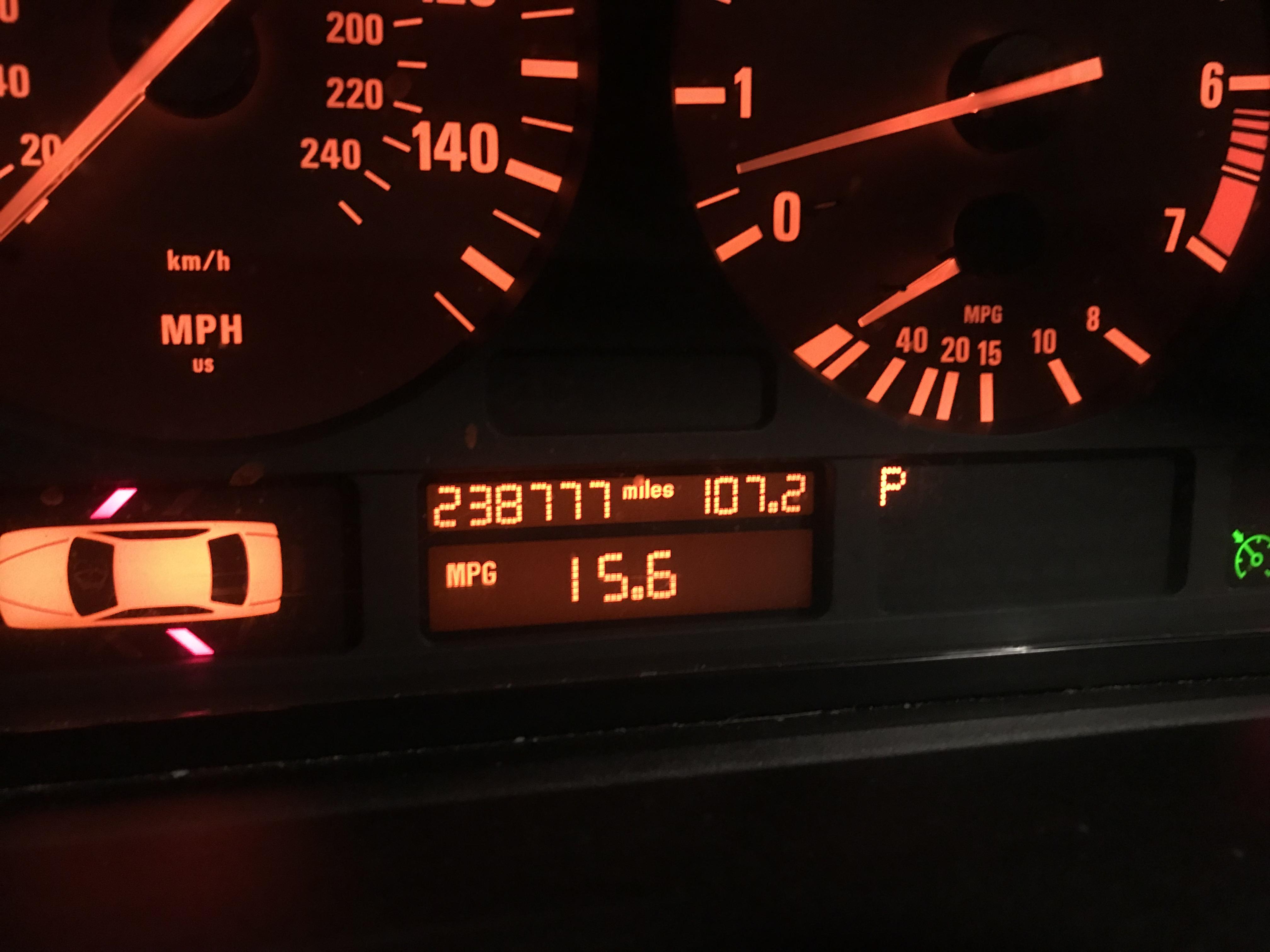 On a 2003 bmw x5 with no warning lights on