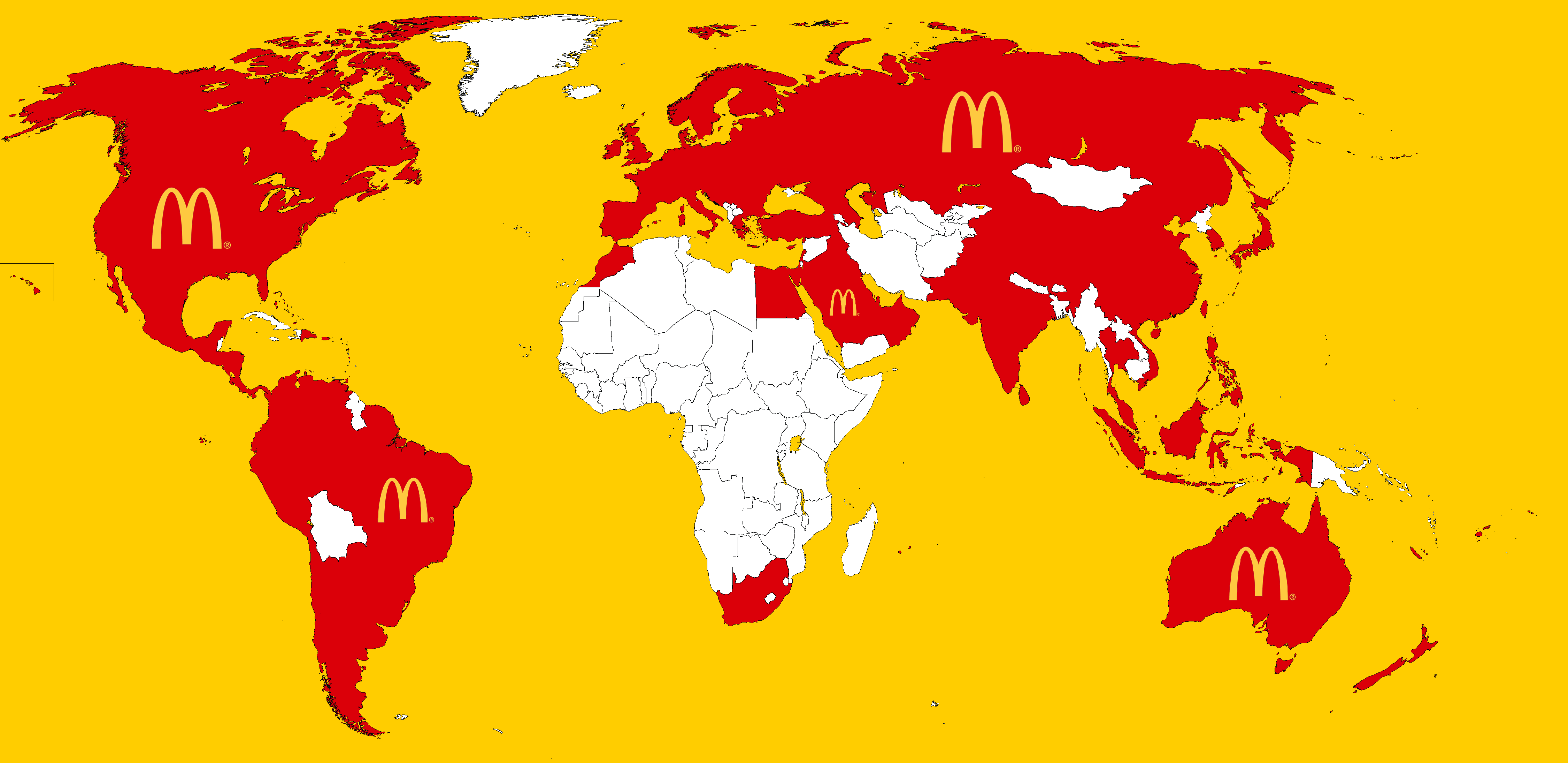 Mcdonald S Locations Worldwide Map At Lois Lindsey Blog 