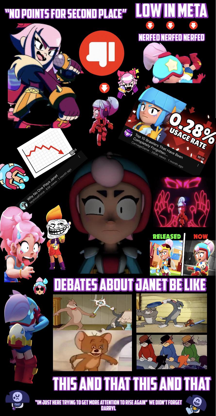 Feels like Janet has became “The Punching Bag” of Brawl Stars : rBrawlstars
