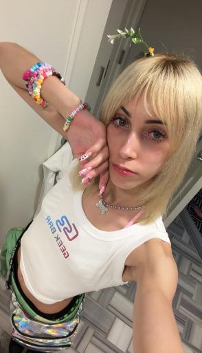 My face with my new crop top! (F18)