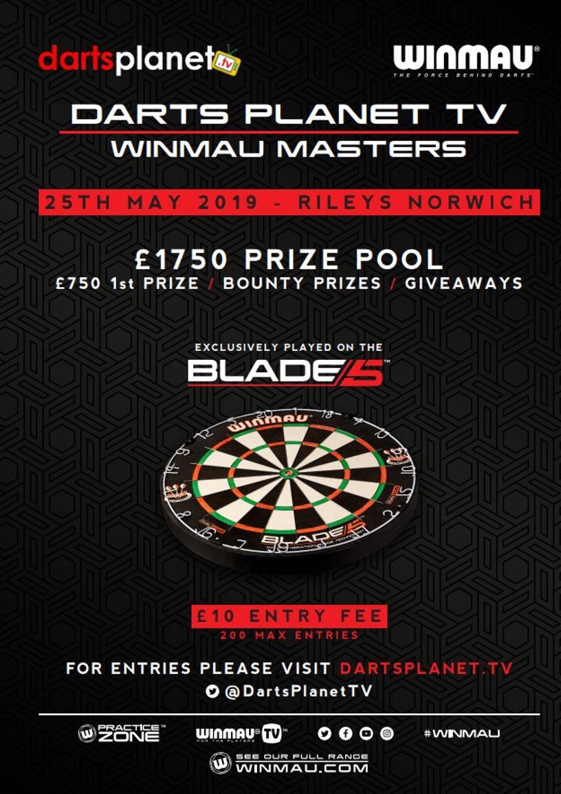 Darts Planet Tv Winmau Masters Rileys Norwich Guaranteed