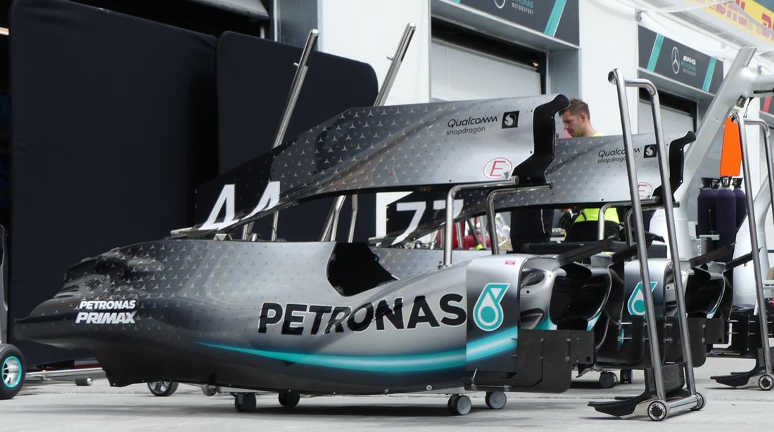 New Tighter Side Pod Engine Cover Bodywork For The W10 In