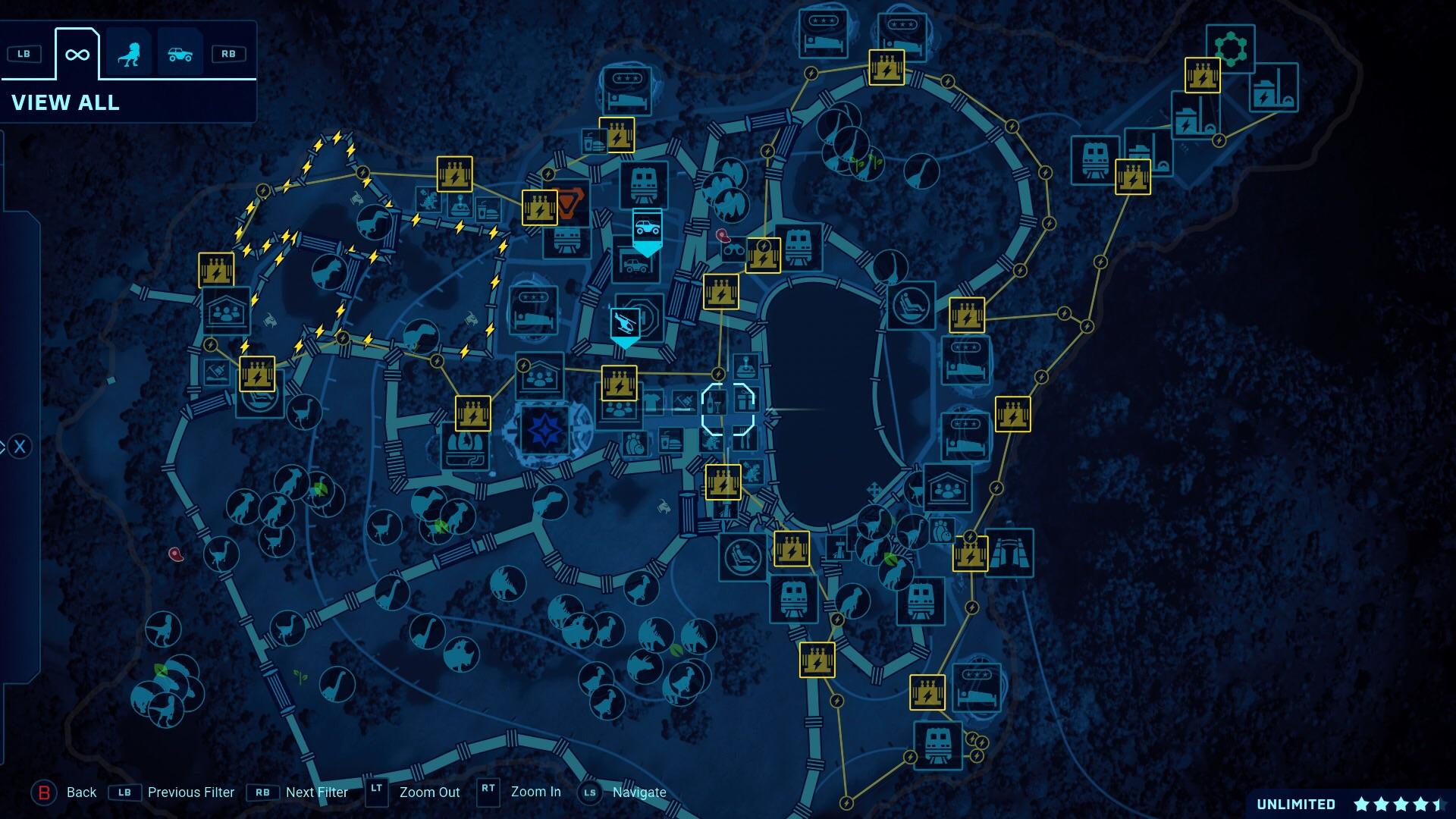 map of jurassic world world map