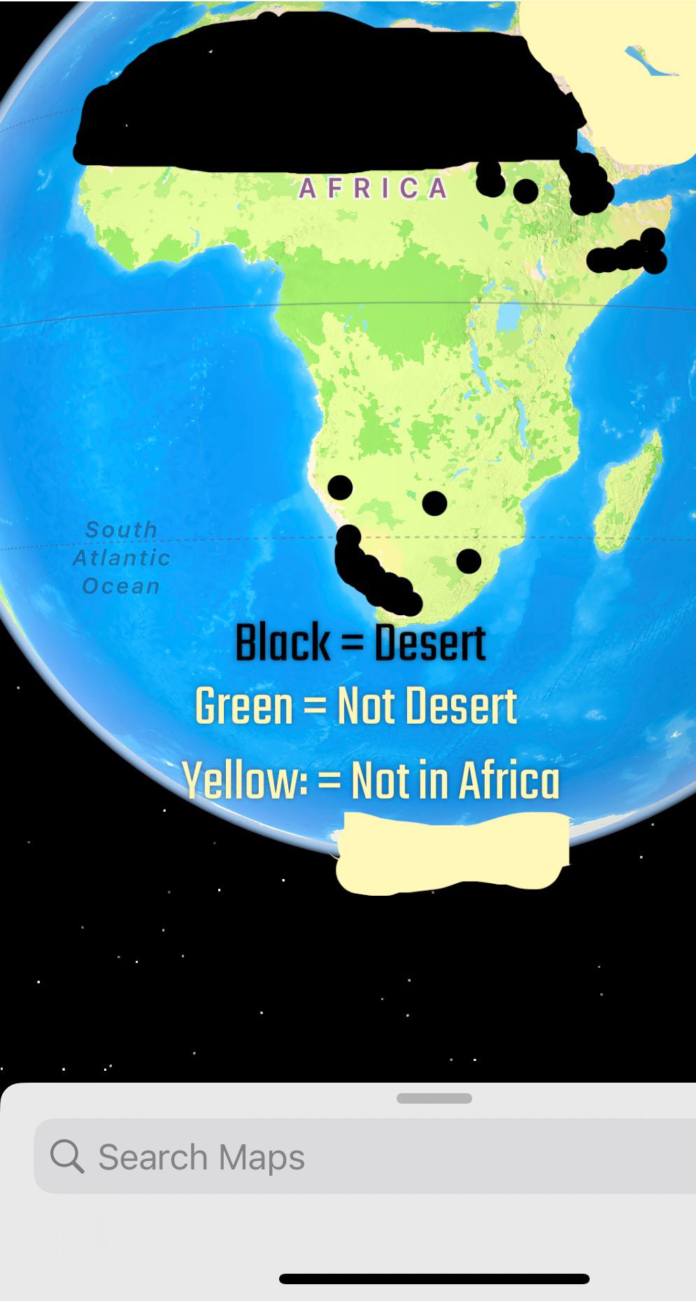 Desert In Africa Map 