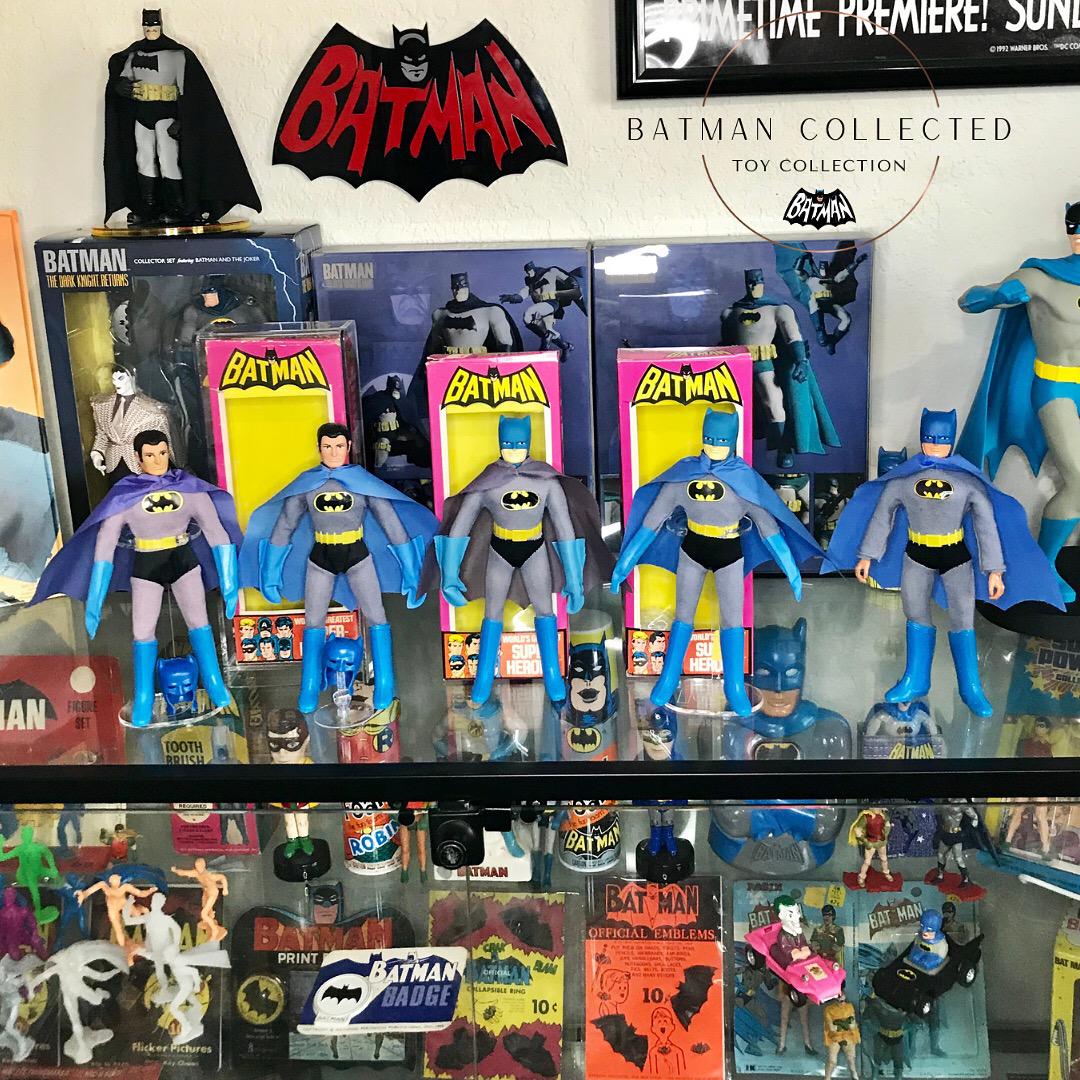 Vintage mego batman action figures