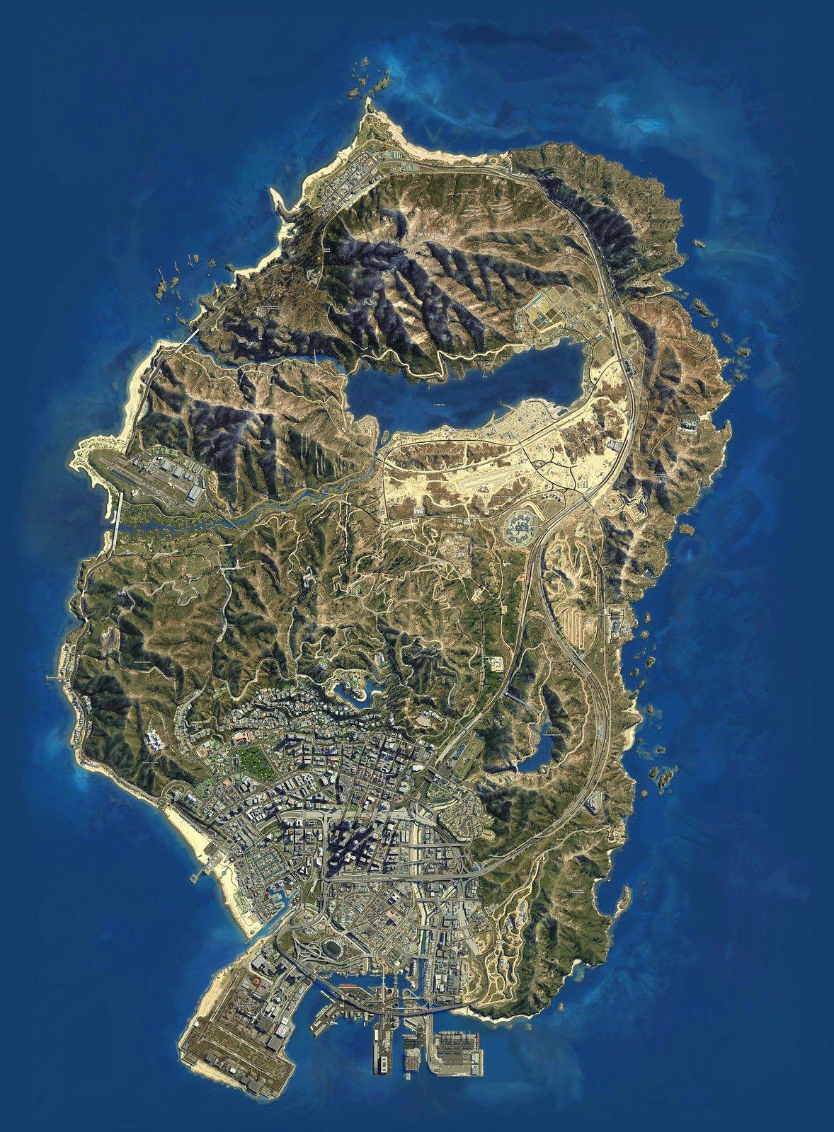 Gta 5 Map Real 