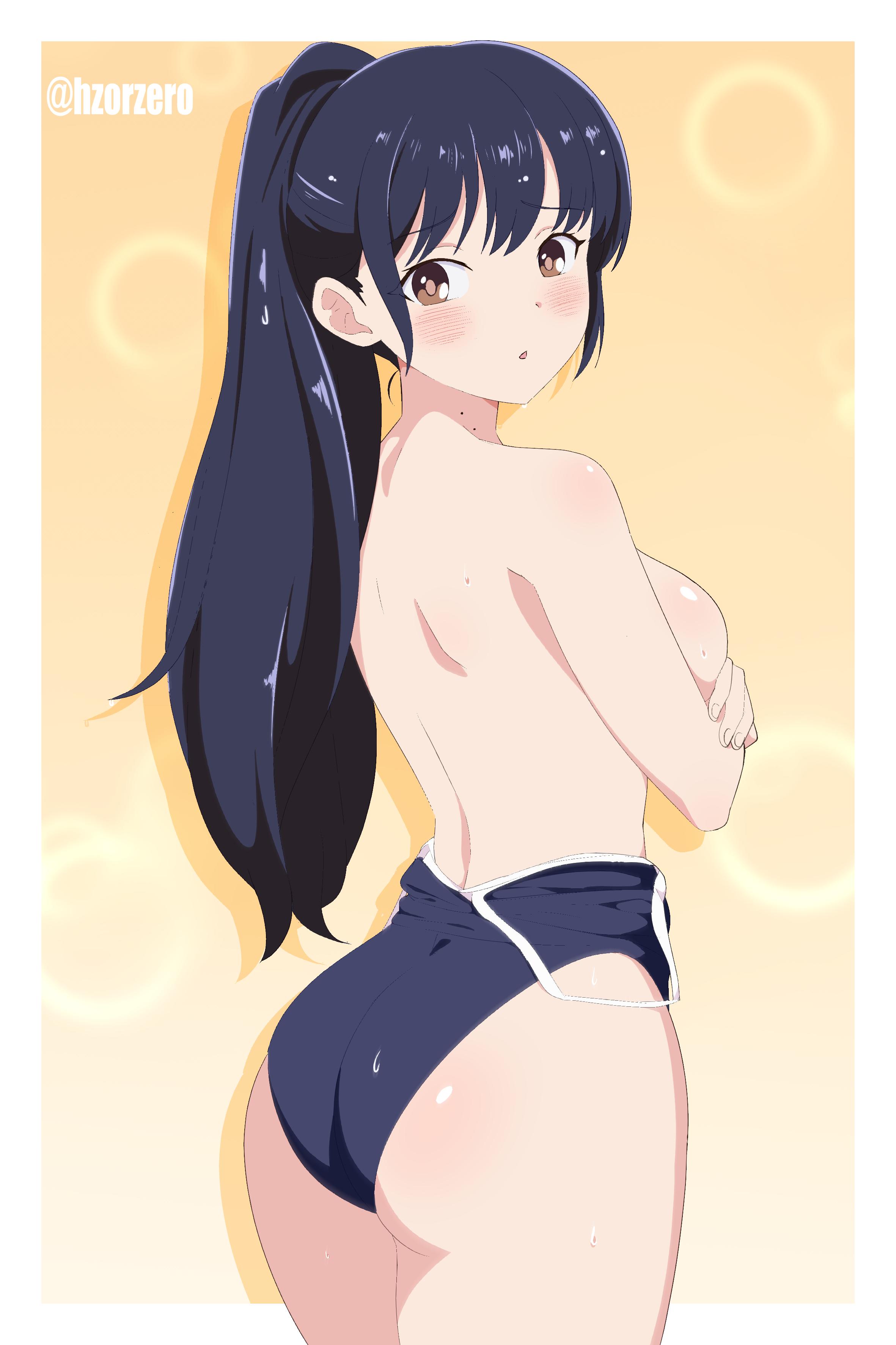Yamada Anna In Her School Swimsuit - Seductive Hentai Art