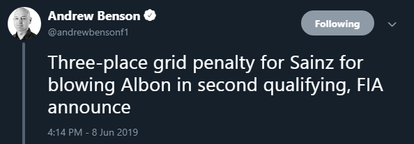 Bbc S Andrew Benson With The R F1fanfiction Scoop Of The