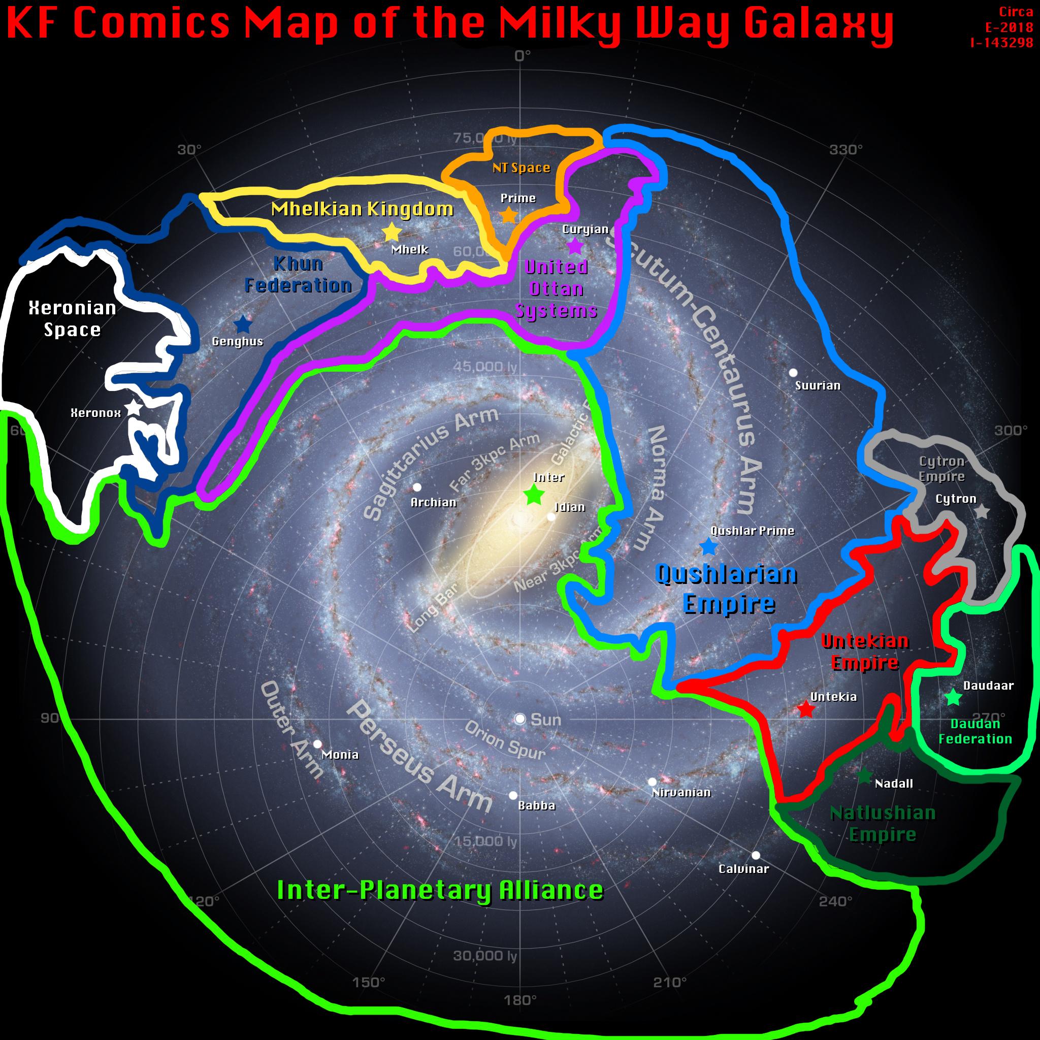 Milky Way Galaxy Map 