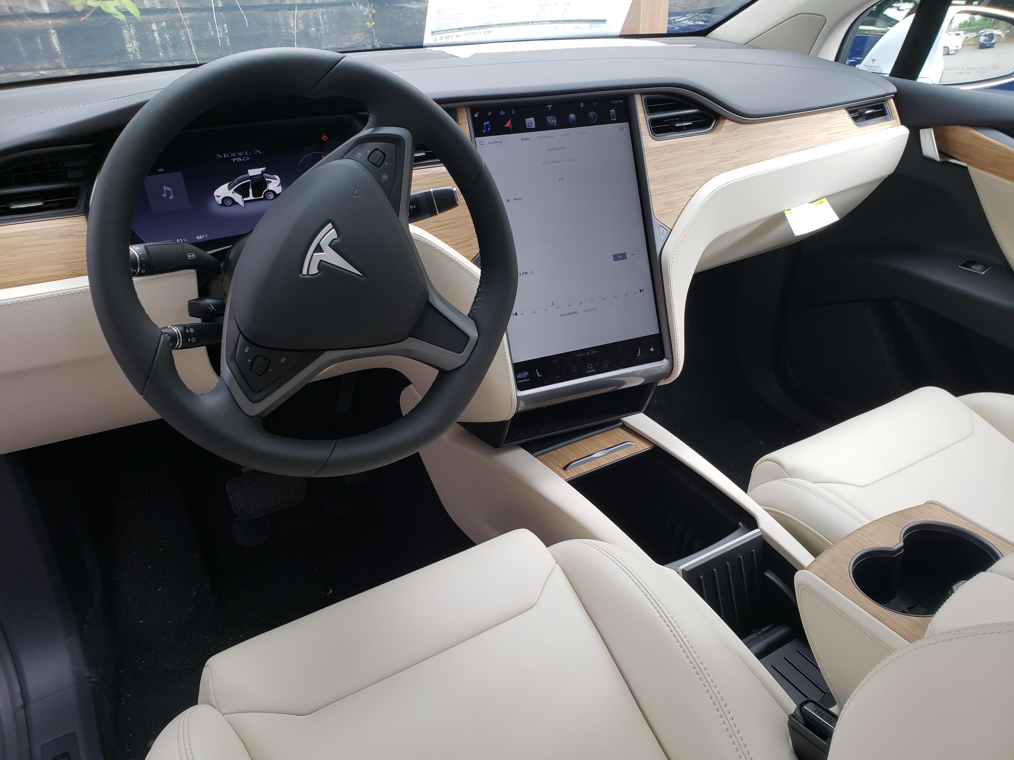 first look at the cream interior with black trim and light wood dash rteslamotors on white interior car reddit