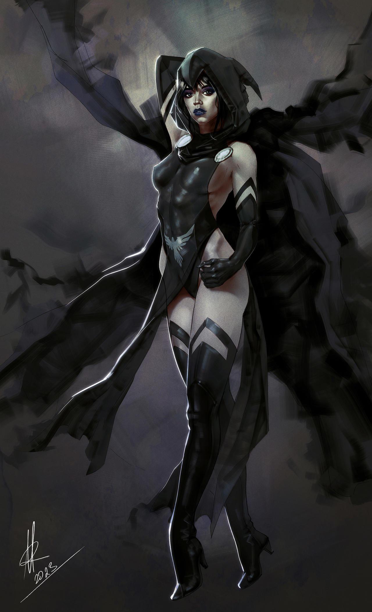 Jenna Ortega as raven credit goes to @arman_akopian_art : rteentitans