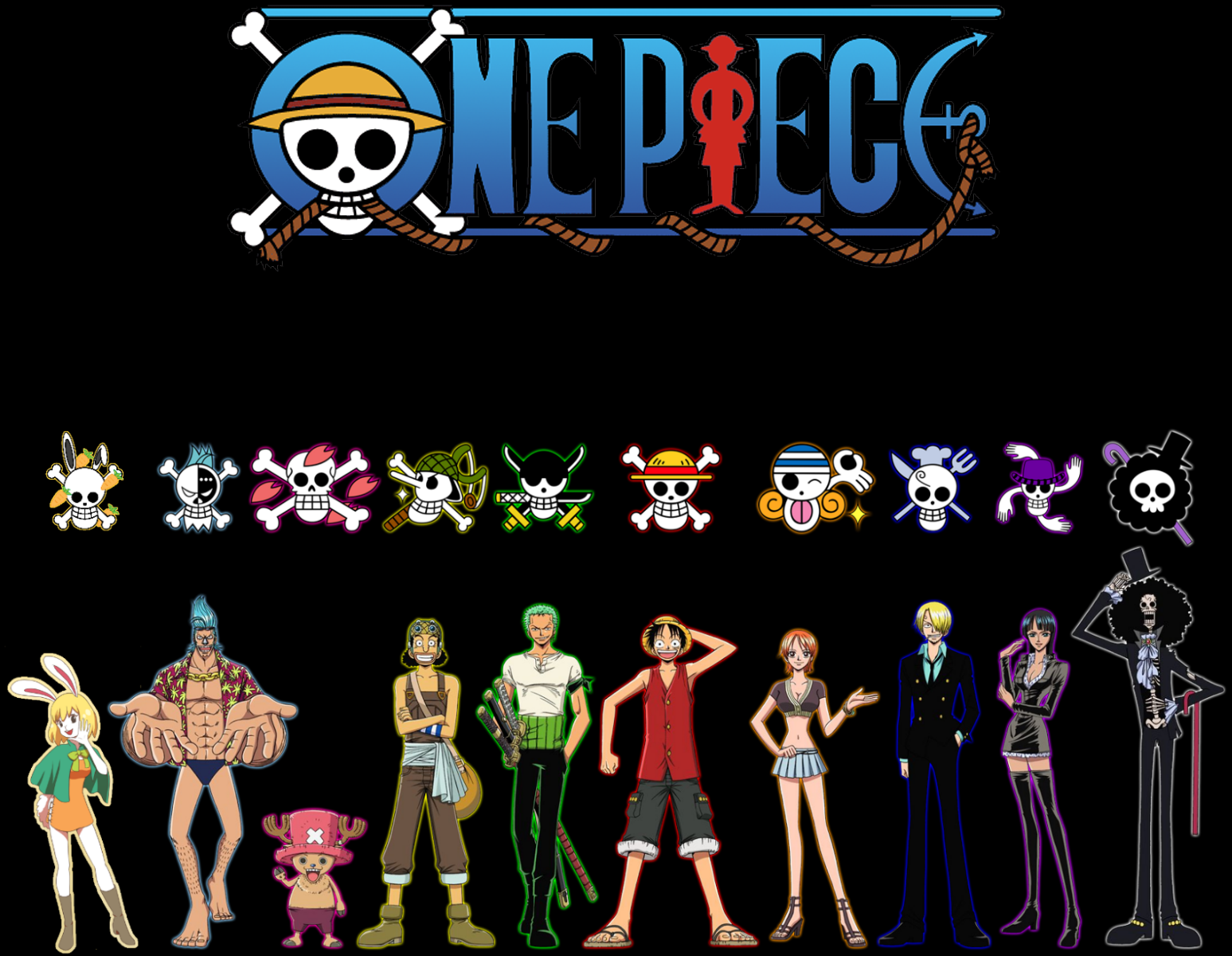 Hope It S Ok To Post I Added Carrot To This Wallpaper I Found The Jolly Roger Was Created By Me I M Working On Jimbei But I Need A Good Upright Full Body