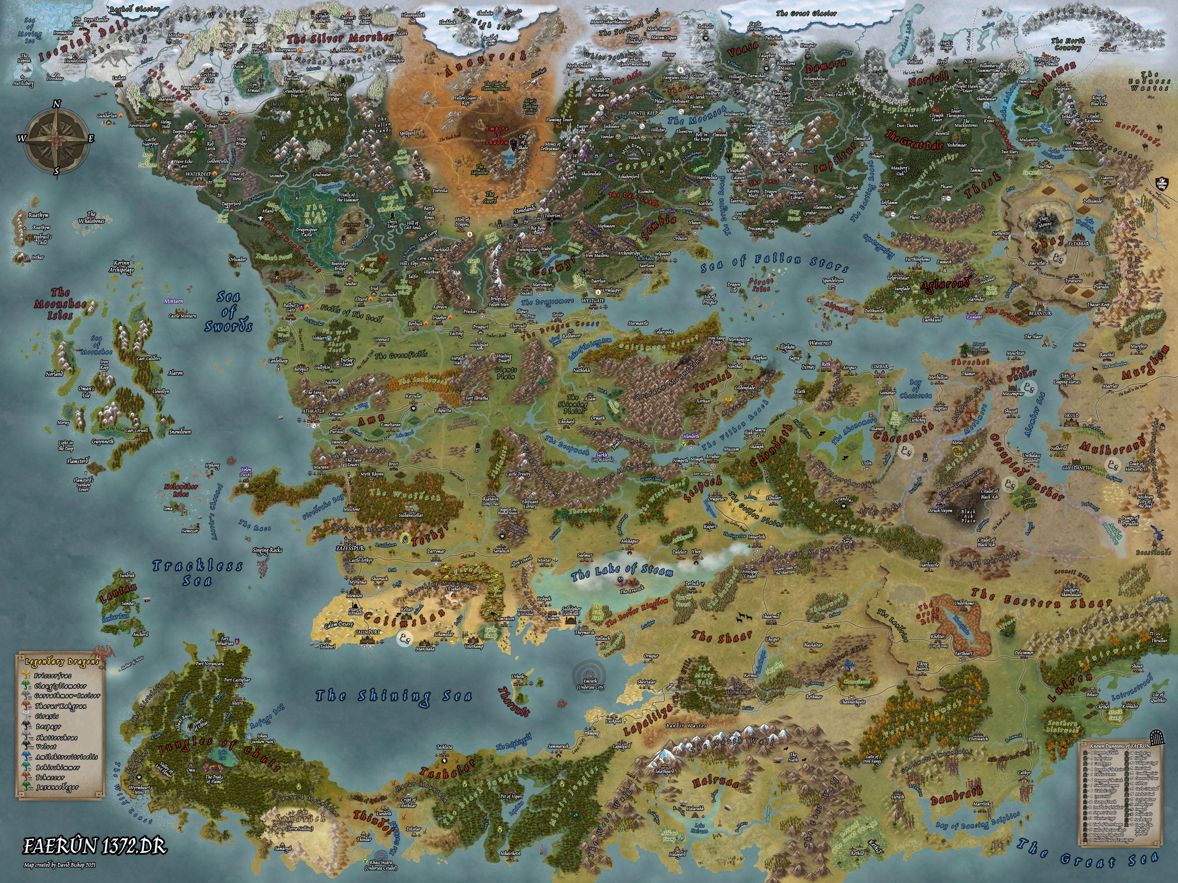 Map Of Faerun R 