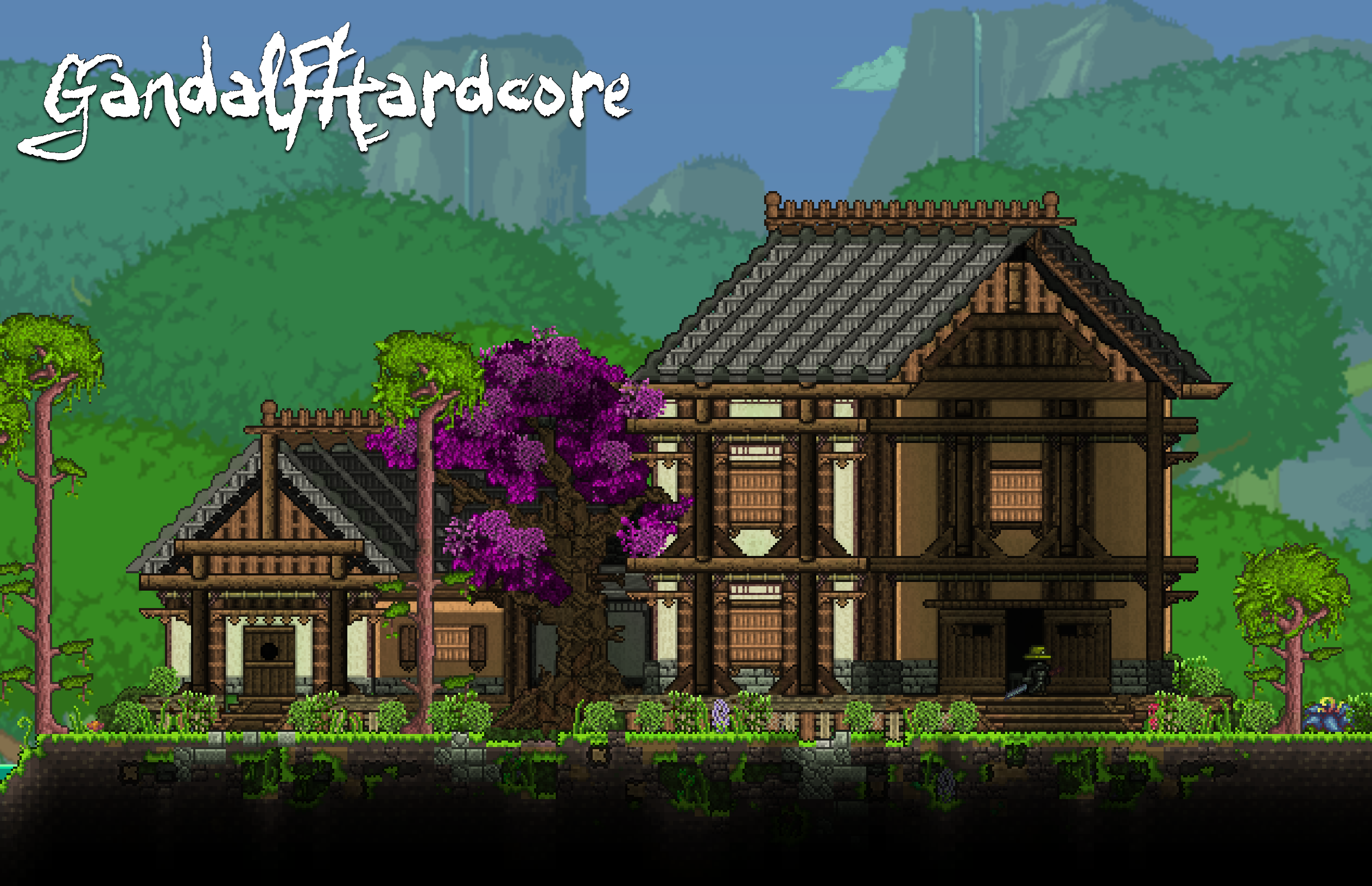 Japanese Style Castle Progression : Terraria