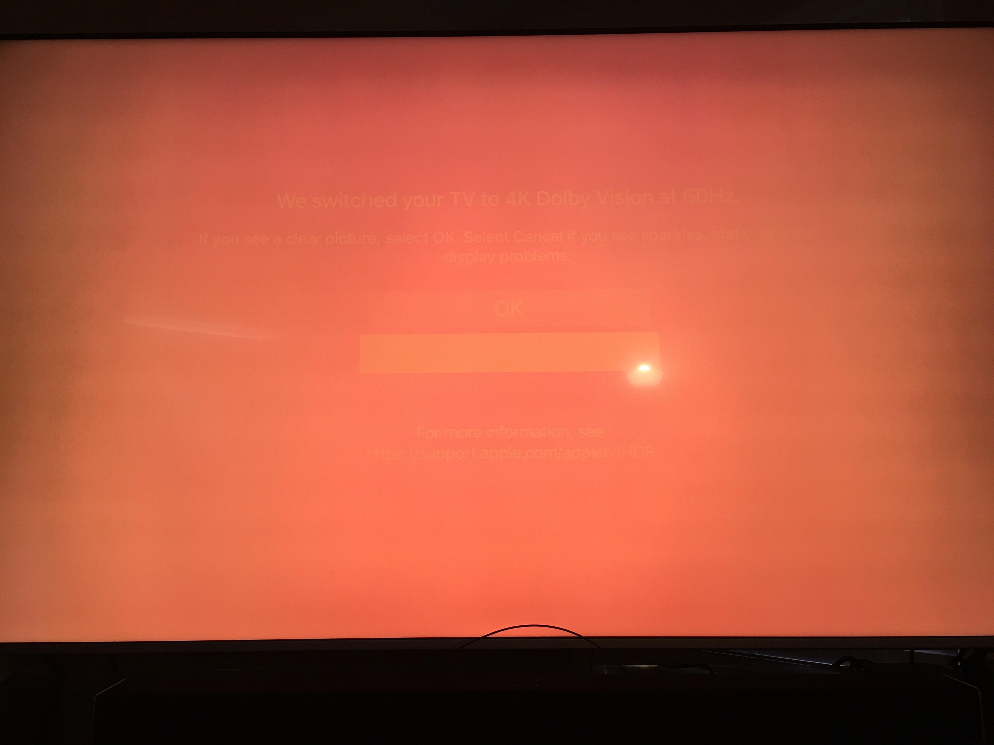 P65 F1 Problems Orange Screen With Dolby Vision Enabled On