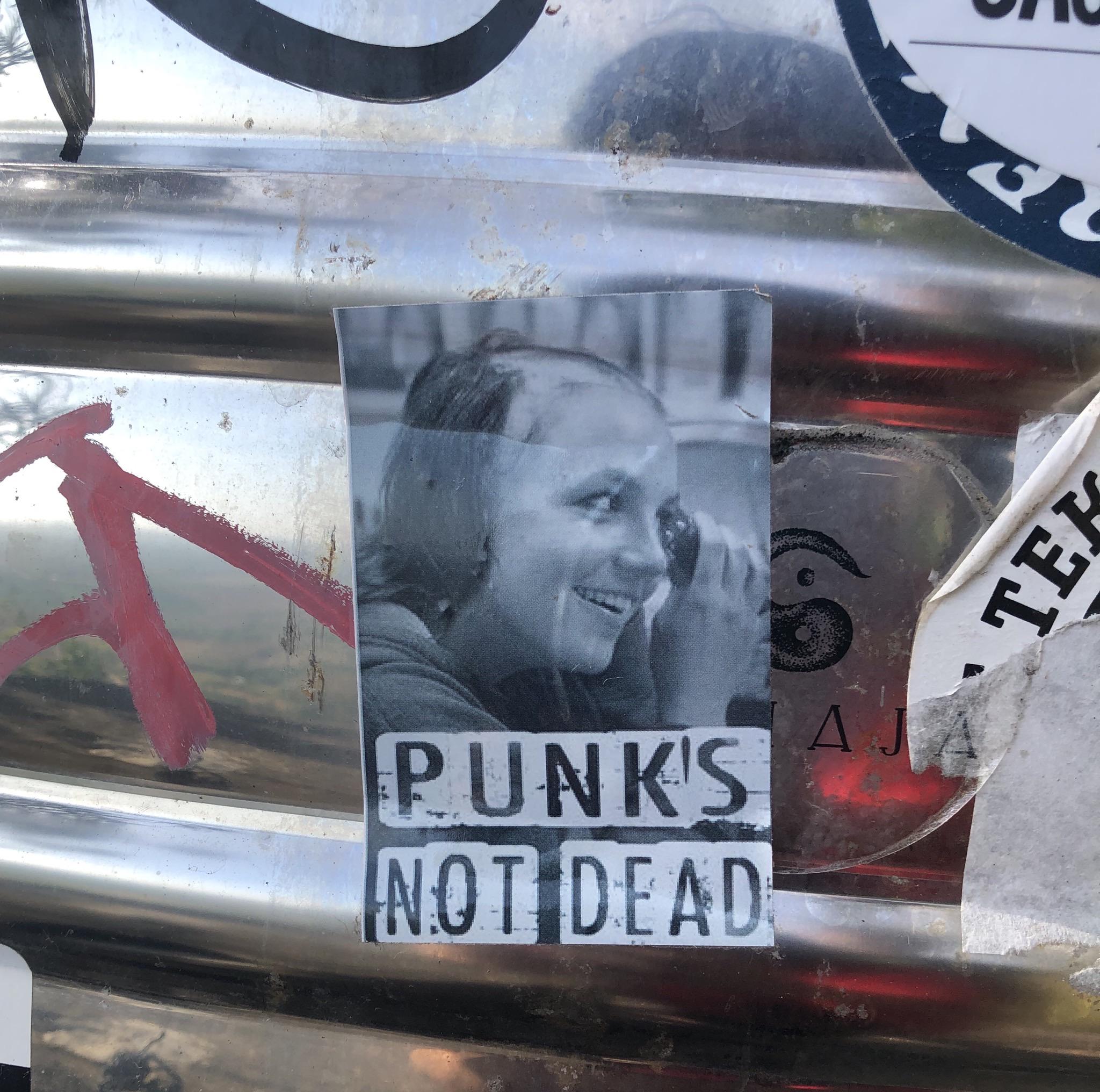 I Like To Take Pictures Of Punk S Not Dead Stickers And Graffiti From All Over This Is One Of The Funnier Ones I Ve Seen Spotted In Siem Reap Cambodia R Punk