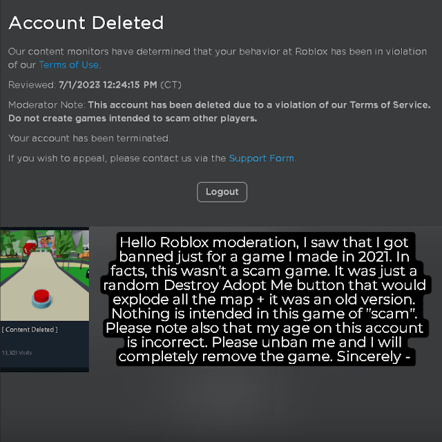 Scamming R ROBLOXBans 