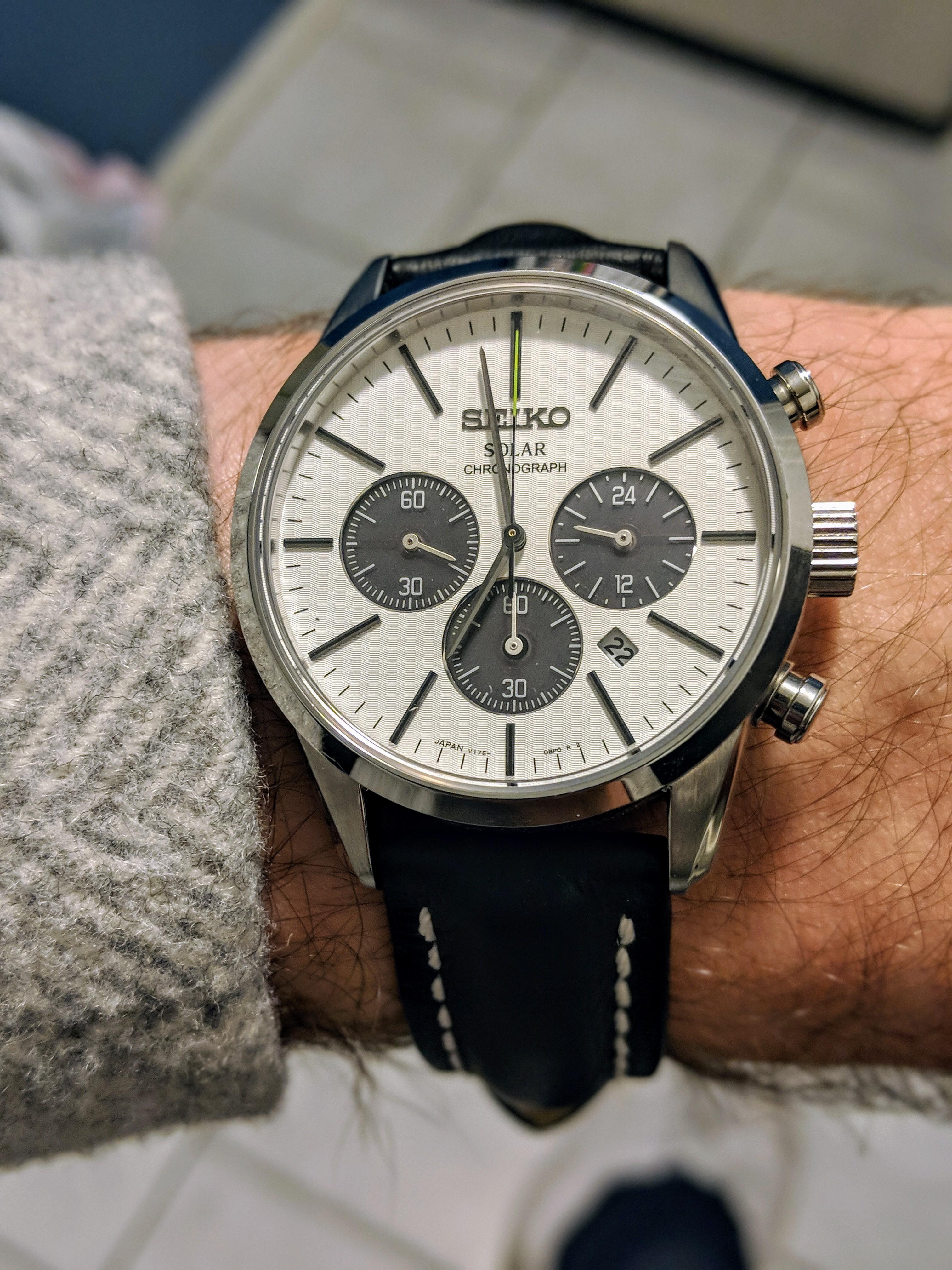 Seiko Solar Chronograph] Panda SBPY085 / SBPY133 – The WristWatch