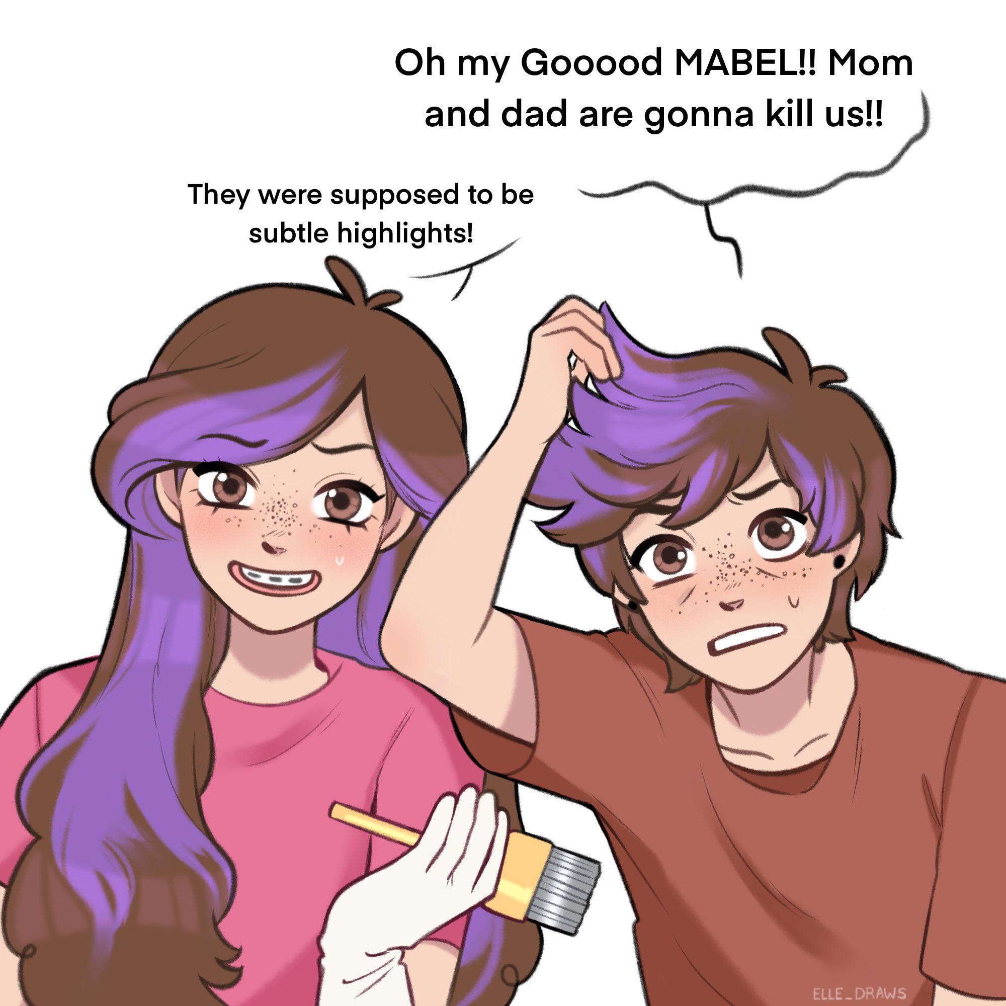 Mabel and Dipper make decisions (@Elle_draws) : rgravityfalls