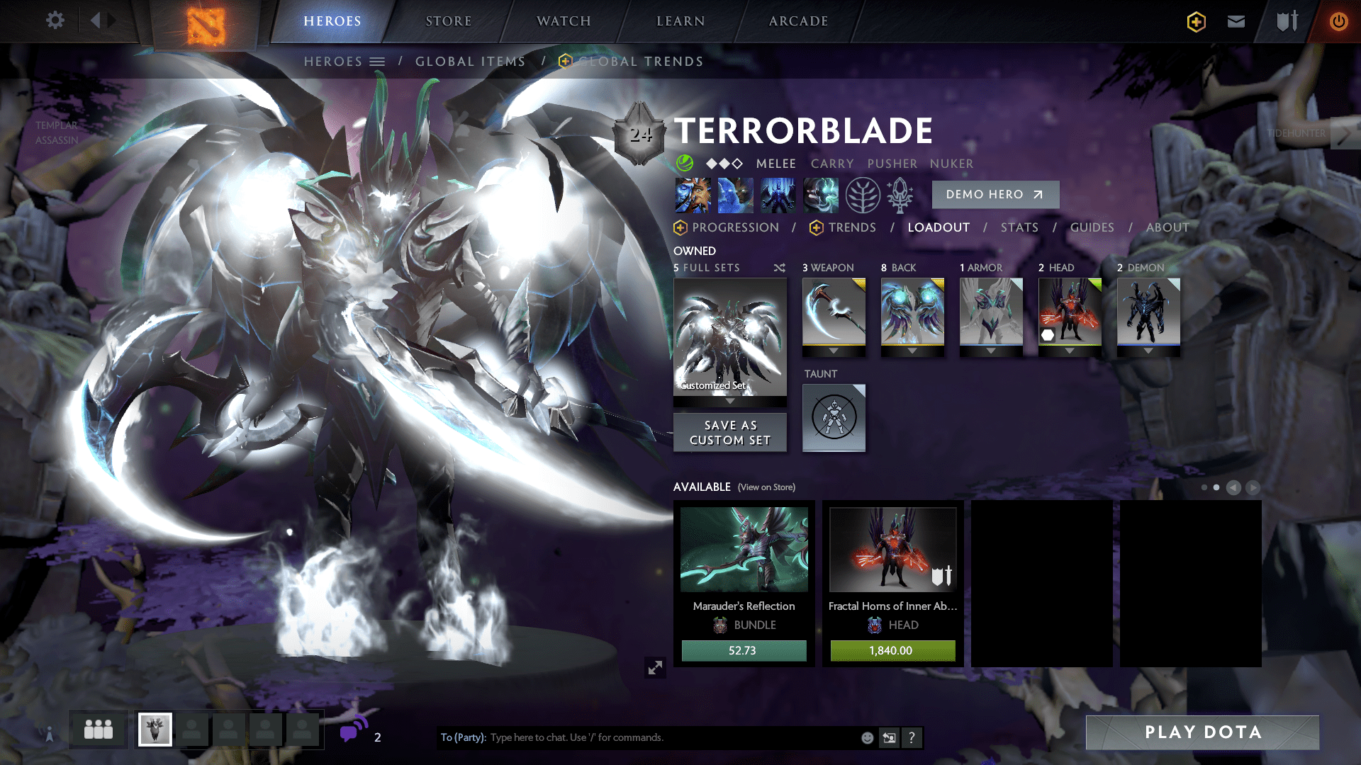 Baru rp 700.000 arcana terrorblade with gem brusque britche beige pembayaran via bca contack person ;087872582766 bisa nego bisa di cek . Best Terrorblade Color R Dota2fashionadvice