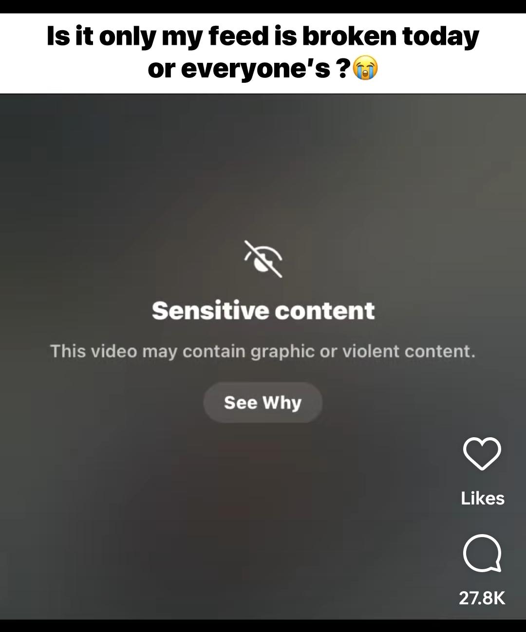 Instagram suddenly filled with disturbing content : rmildlyinfuriating